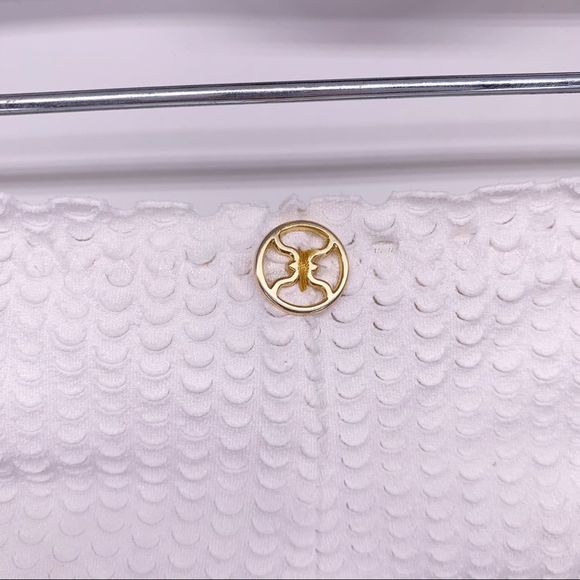 White Textured Low Rise Brazilian Bikini Bottoms - Picture 8 of 9